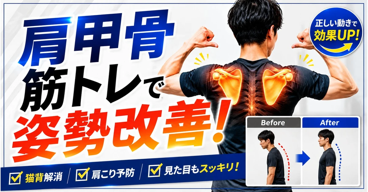肩甲骨筋トレで姿勢改善