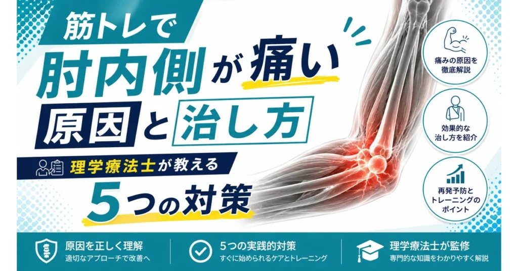筋トレで肘内側が痛い原因と直し方