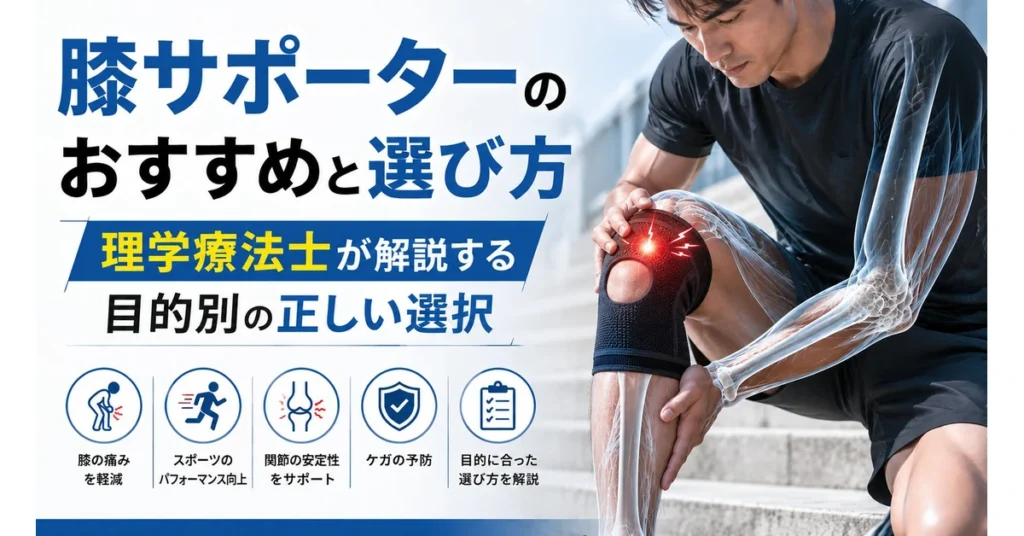 膝サポーターのおすすめと選び方