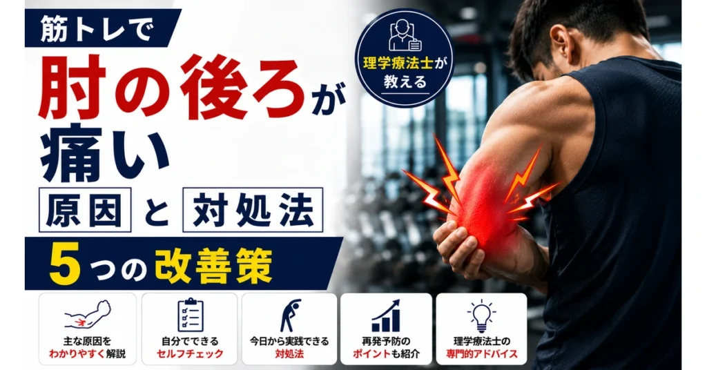 肘の後ろが痛い原因と対処法