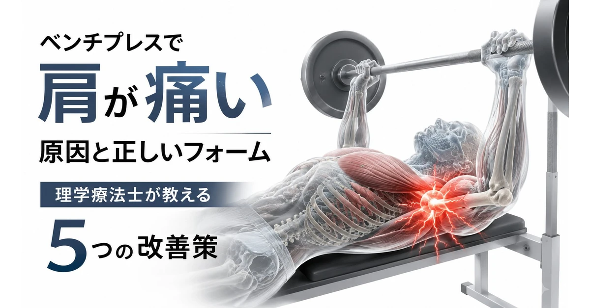 ベンチプレスで肩が痛い原因と正しいフォーム