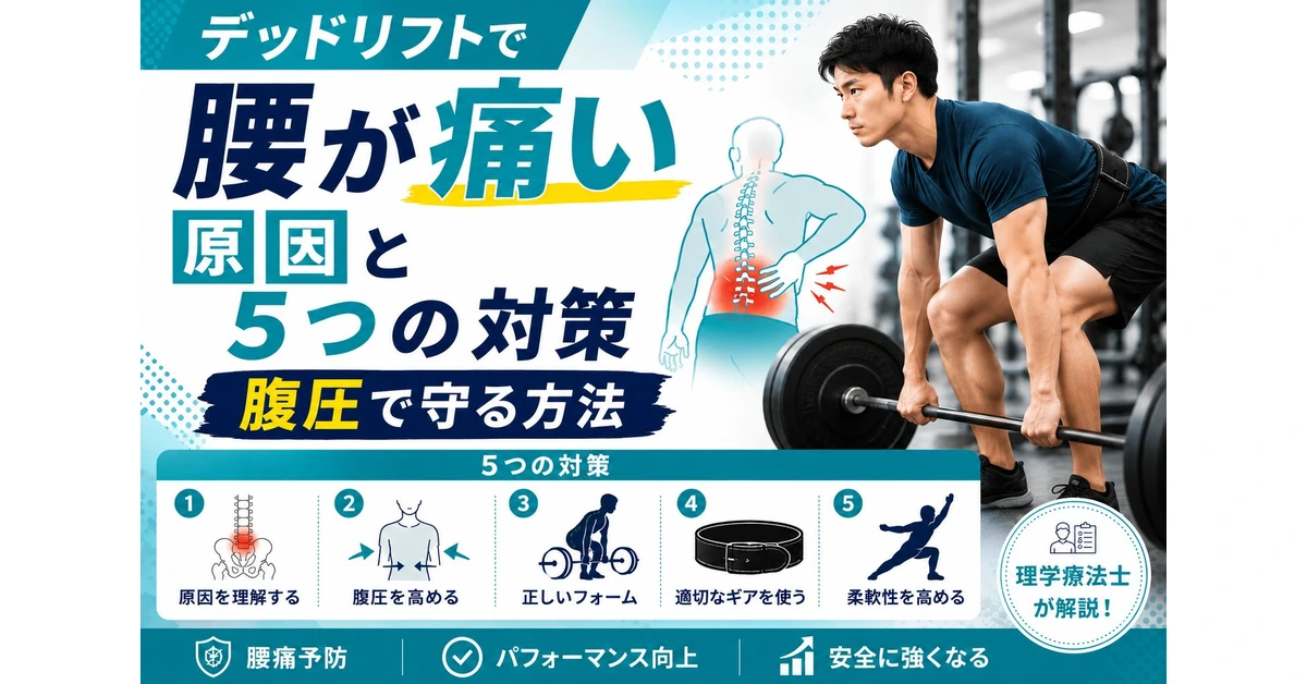 デッドリフトで腰が痛い原因と5つの対策