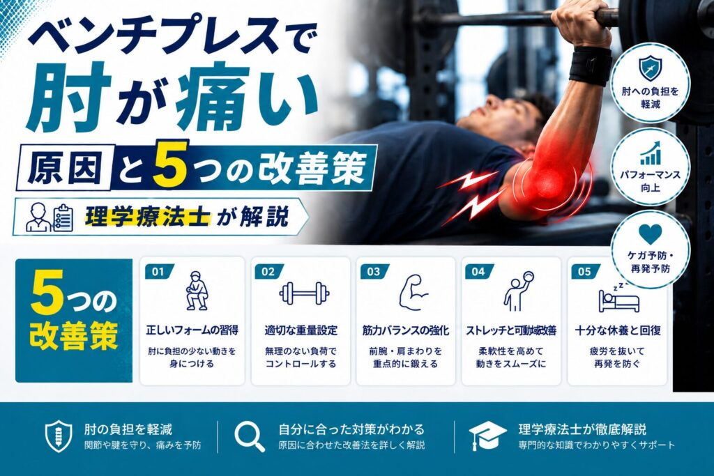 ベンチプレスで肘が痛い